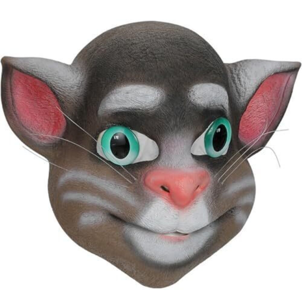 3944 2026 Realistic Cat Head Latex Mask Cartoon Cat Animal Costume